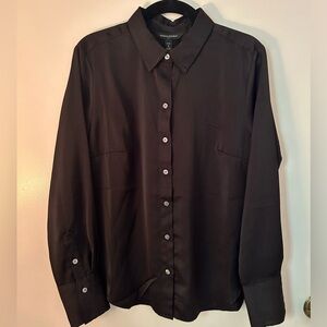 Banana republic satin button-down shirt